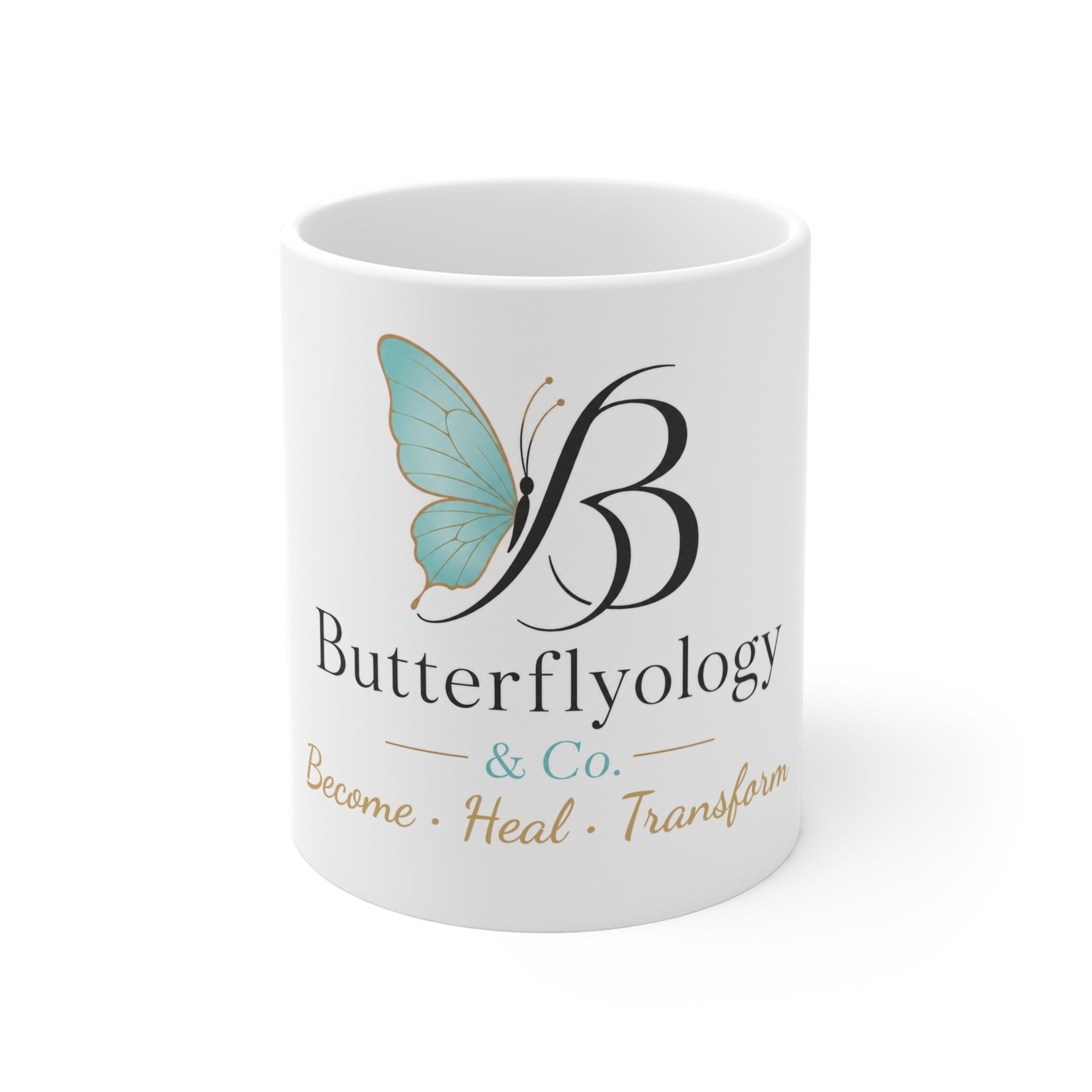 Butterfly Monogram Ceramic Mug