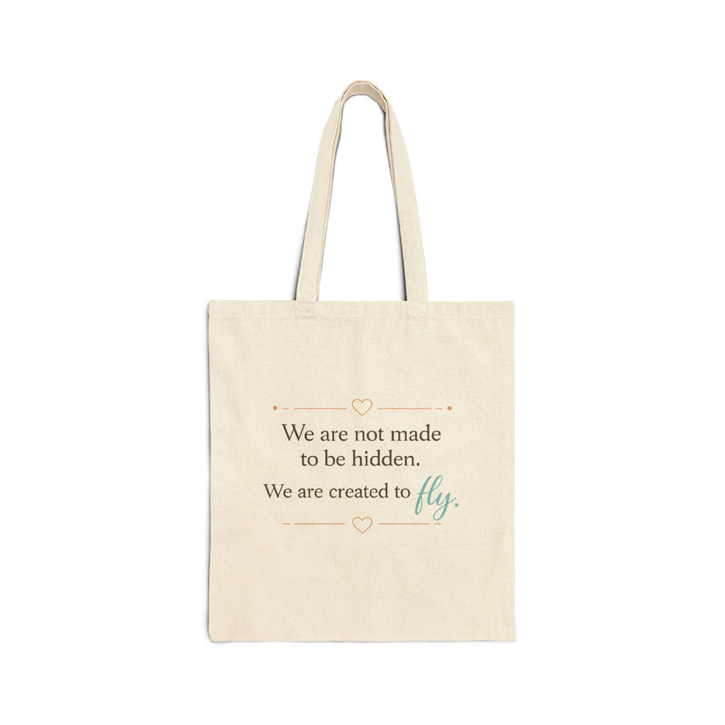 Butterfly Monogram Canvas Tote | Become • Heal • Transform'