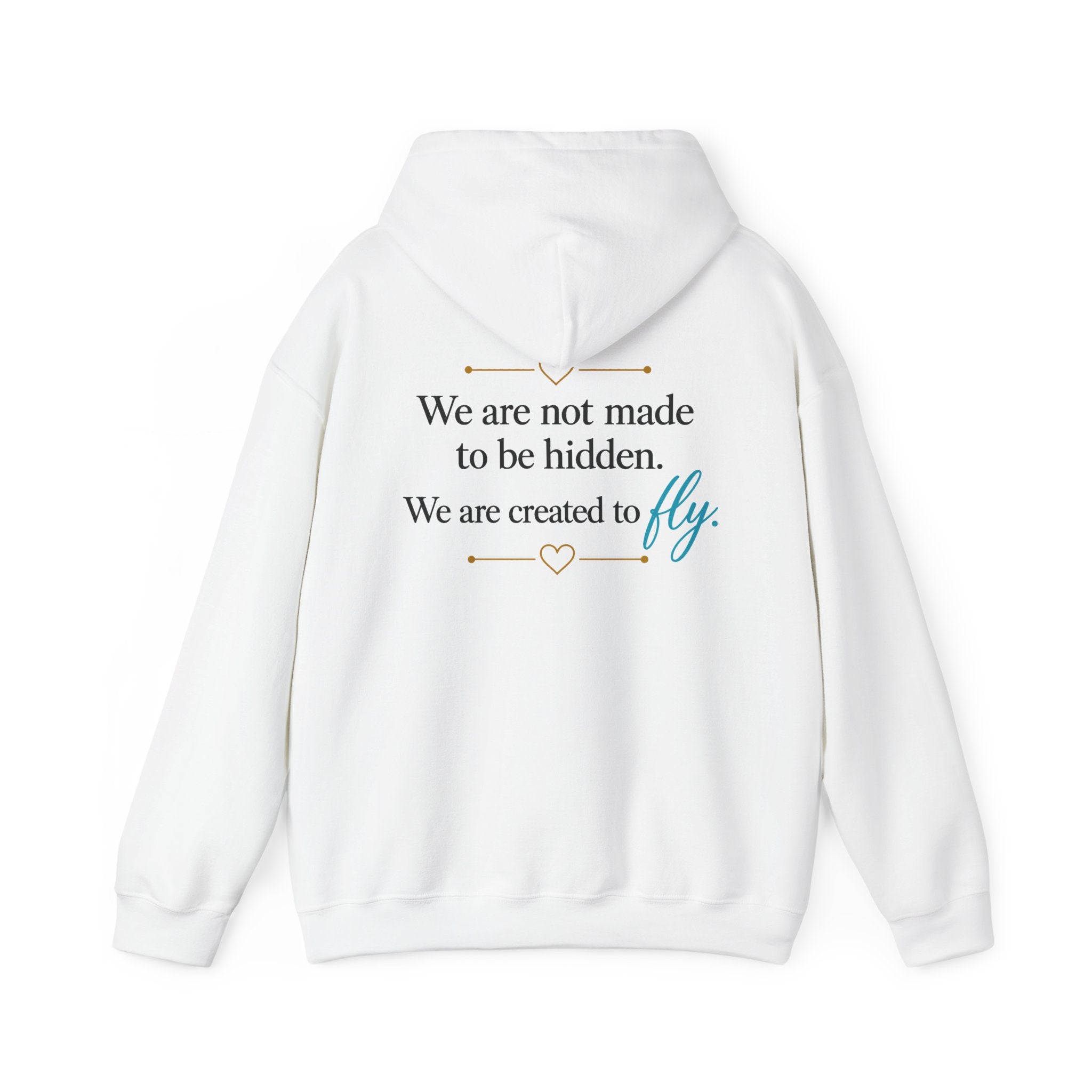 Butterfly logo hoodie | Butterflyology Pullover Hoodie with Inspirational Quote