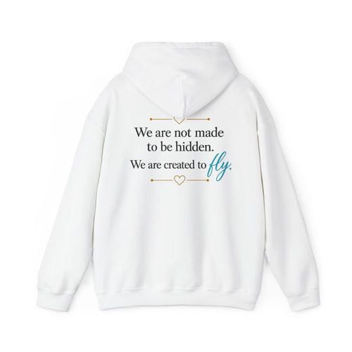 Butterfly logo hoodie | Butterflyology Pullover Hoodie with Inspirational Quote