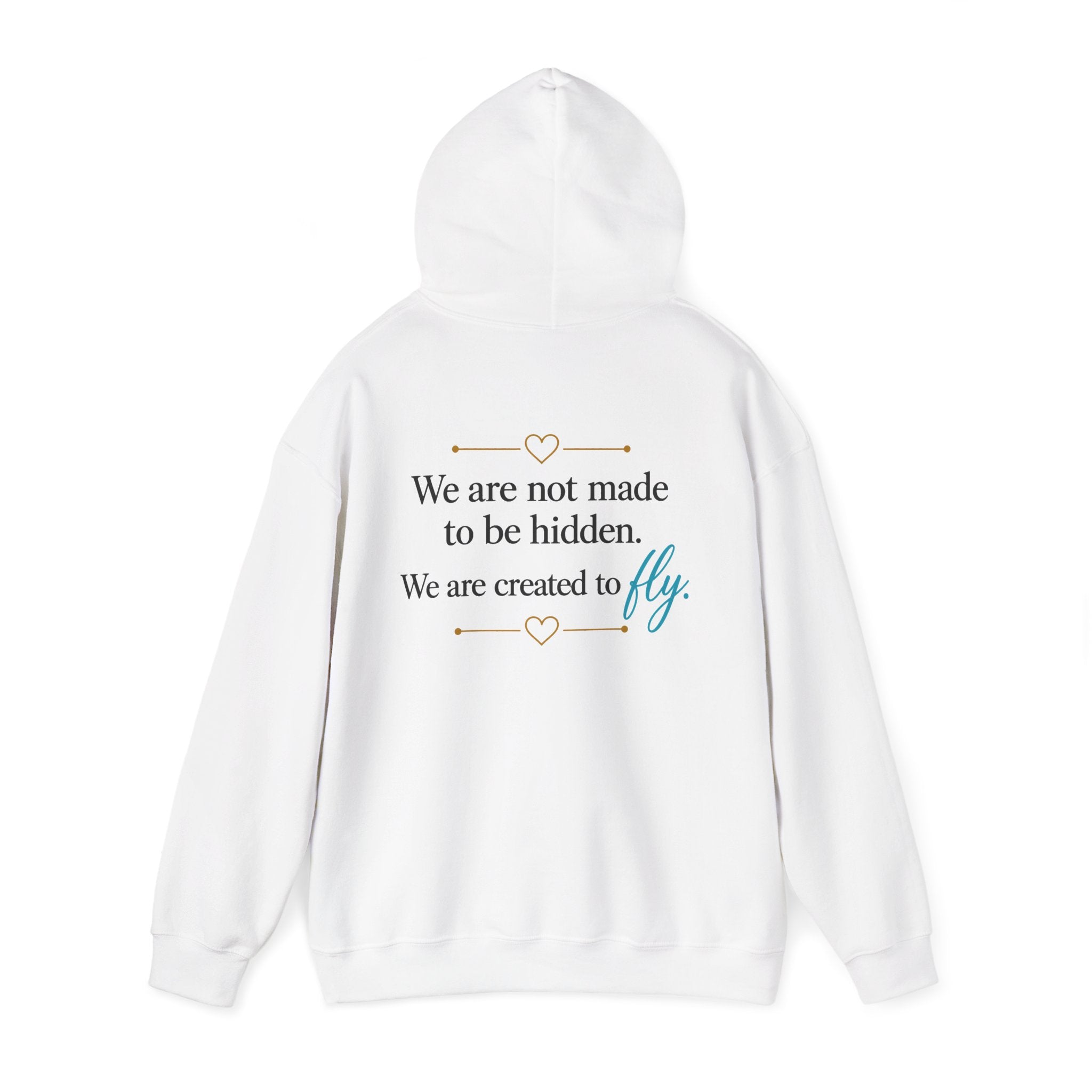 Butterfly logo hoodie | Butterflyology Pullover Hoodie with Inspirational Quote