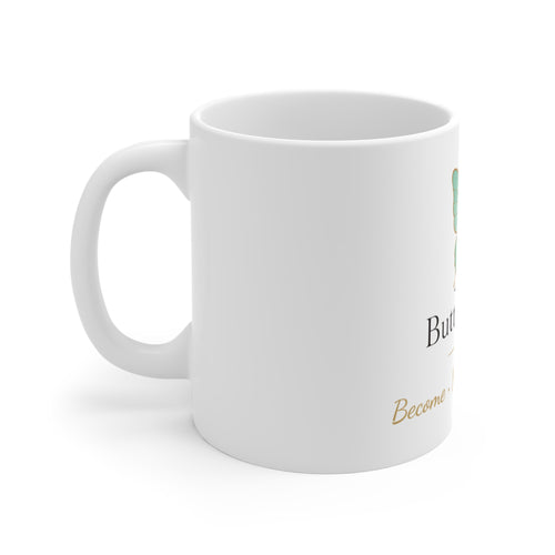 Butterfly Monogram Ceramic Mug