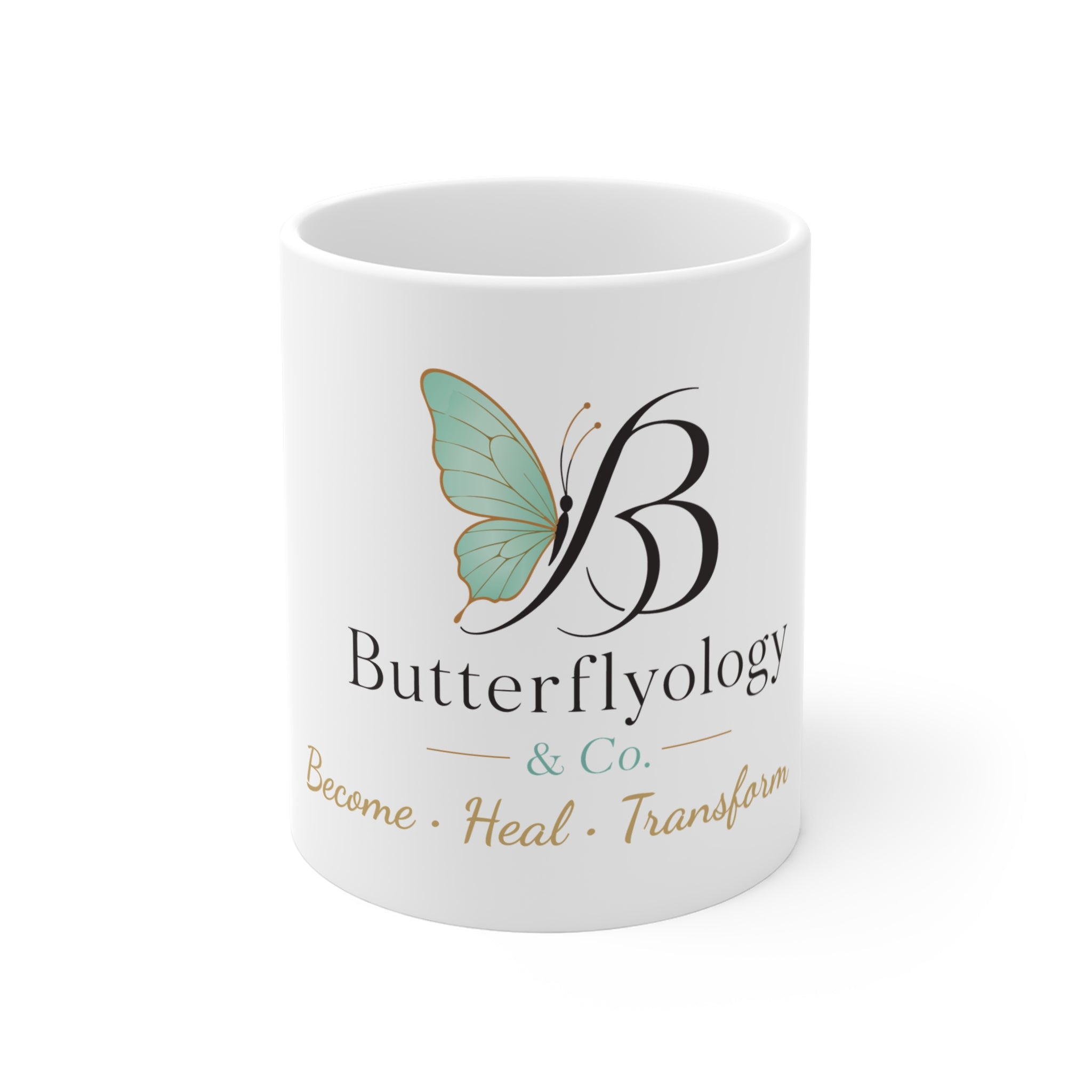 Butterfly Monogram Ceramic Mug