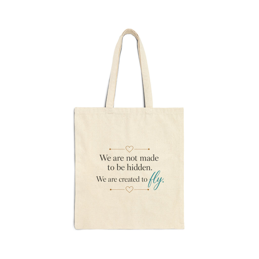 Butterfly Monogram Canvas Tote | Become • Heal • Transform'