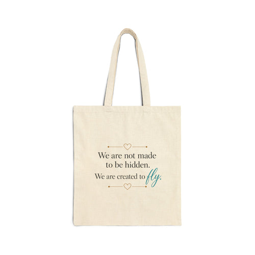 Butterfly Monogram Canvas Tote | Become • Heal • Transform'