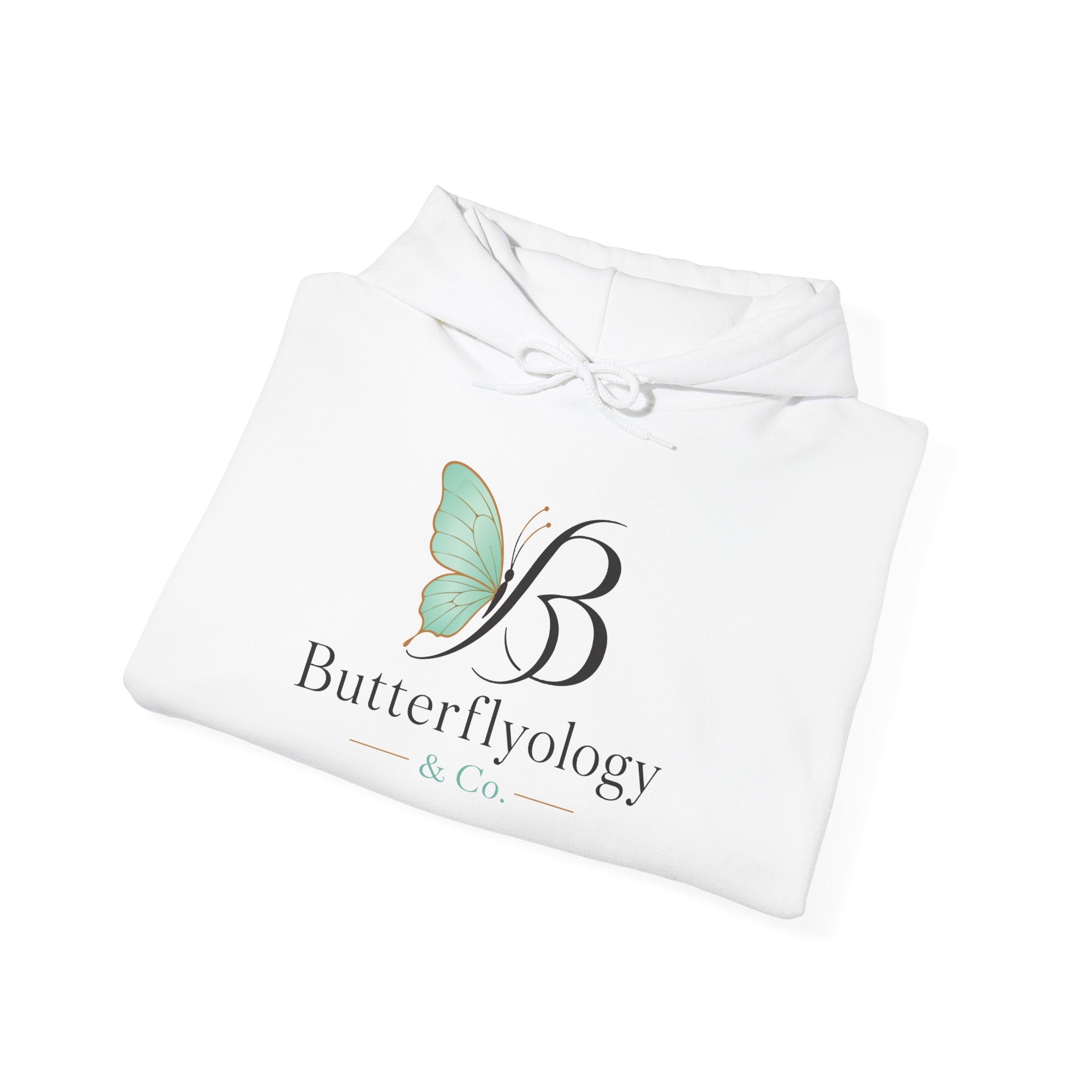 Butterfly logo hoodie | Butterflyology Pullover Hoodie with Inspirational Quote