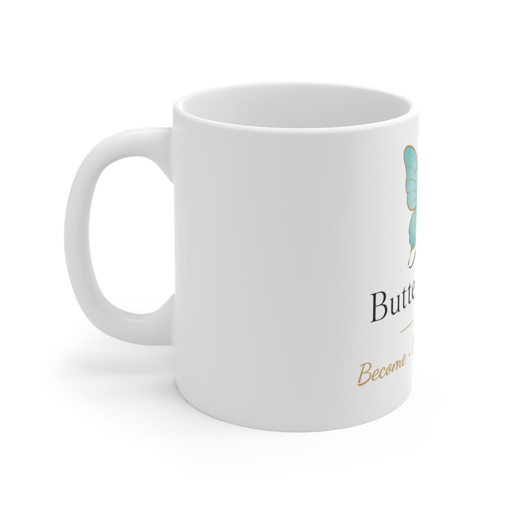 Butterfly Monogram Ceramic Mug