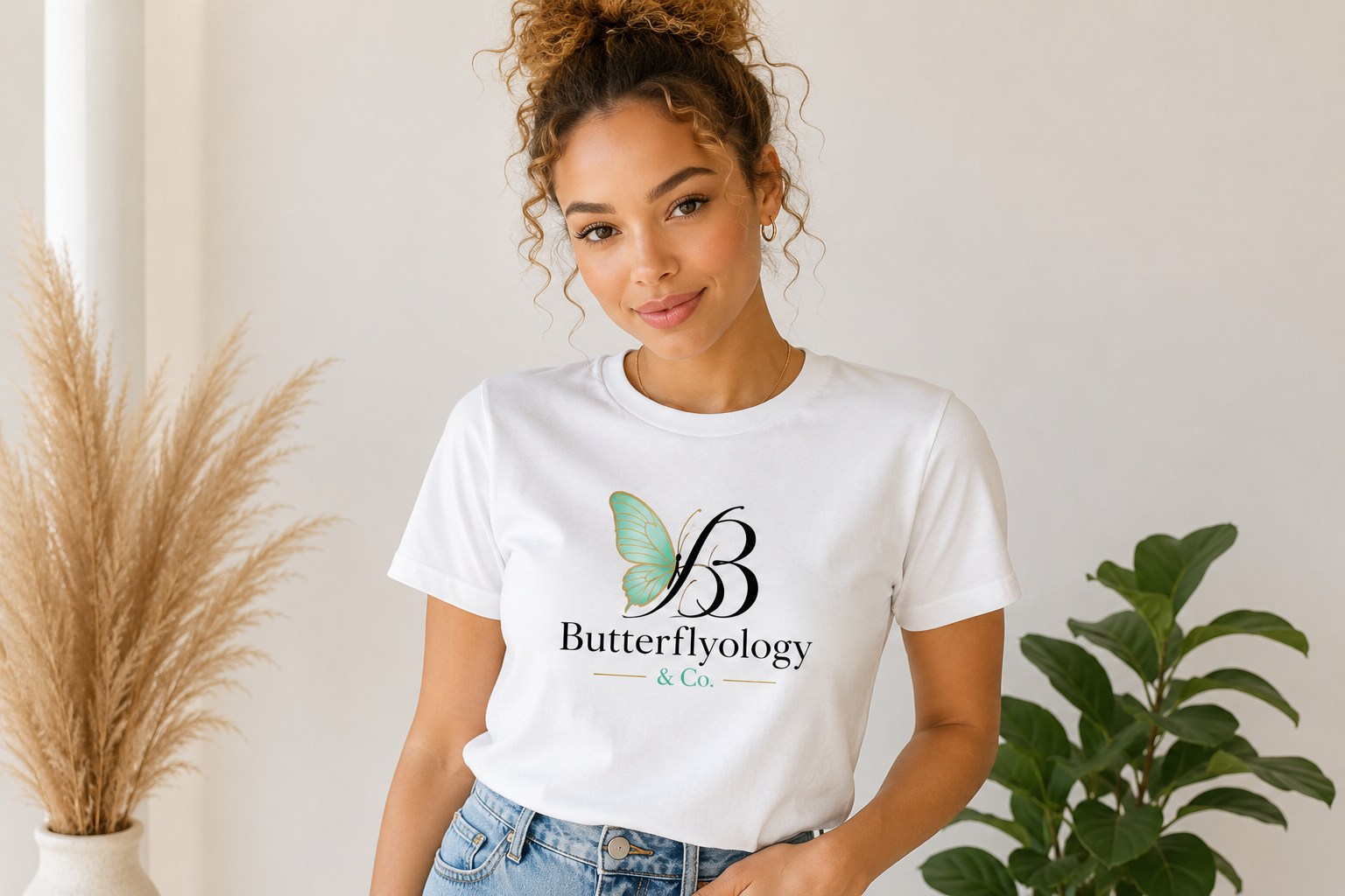 Butterflyology Signature Tee| Logo + Inspirational Quote